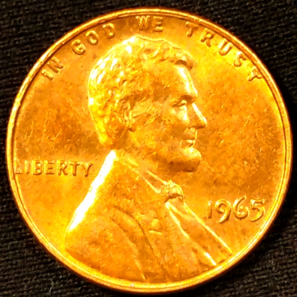 🔥1965 P Lincoln Penny,🔥 In Absolutely Brilliant Condition👏
